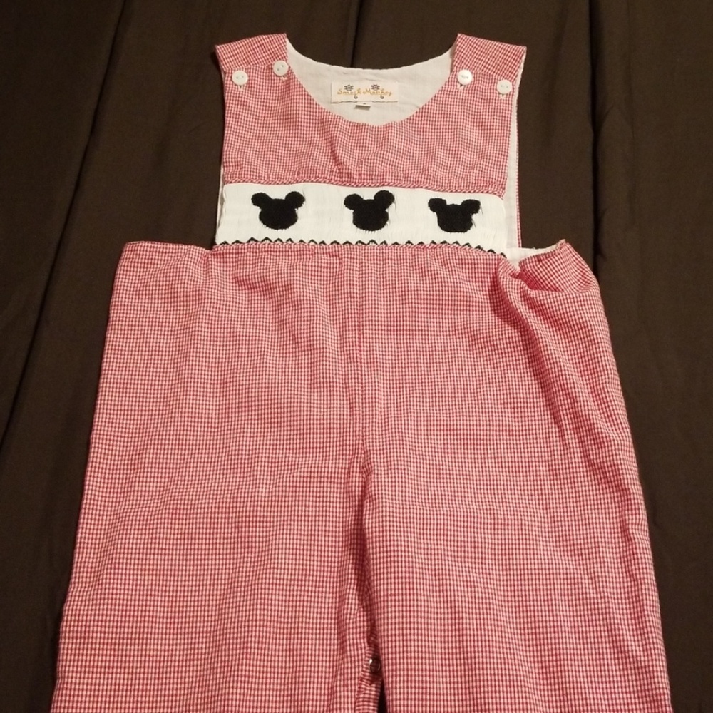 Boys' Mickey Mouse smocked long all